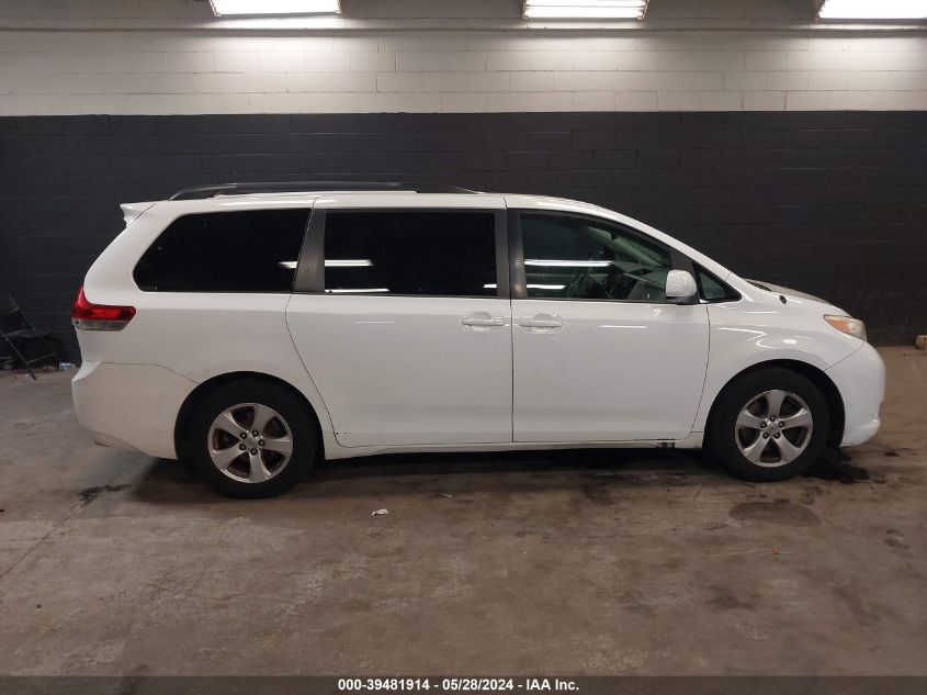 2013 Toyota Sienna Le V6 8 Passenger VIN: 5TDKK3DC2DS351701 Lot: 39481914