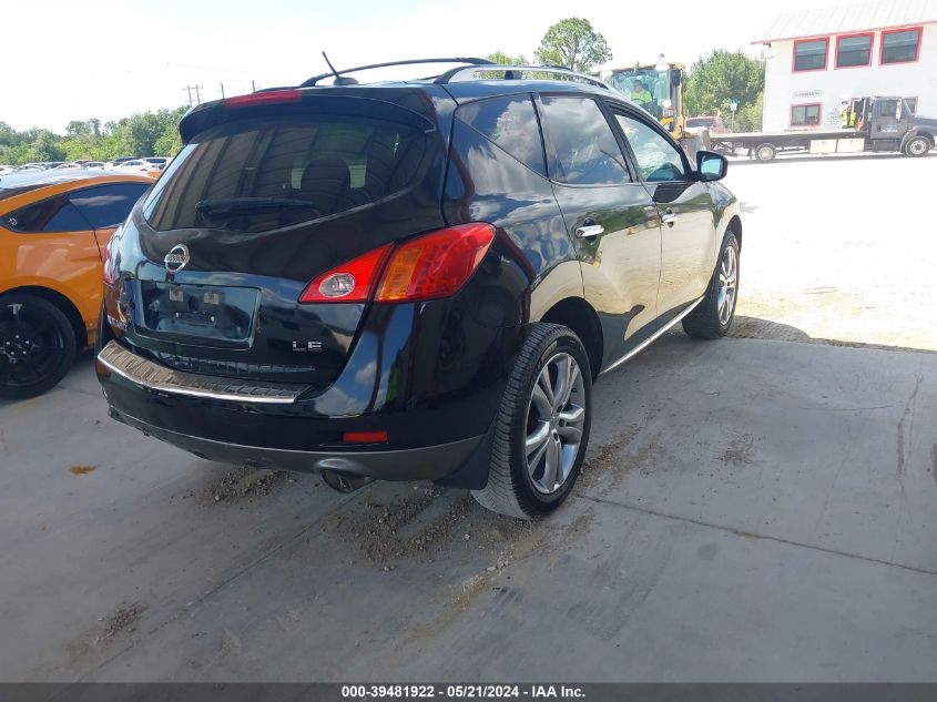 2010 Nissan Murano Le VIN: JN8AZ1MU6AW008717 Lot: 39481922