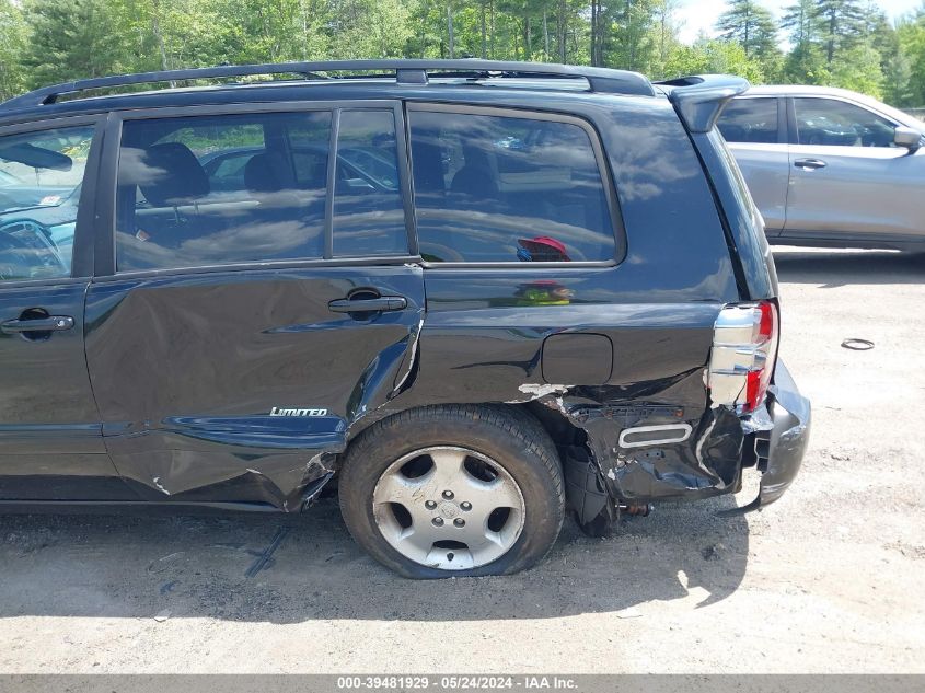 2007 Toyota Highlander Limited V6 VIN: JTEEP21A770231665 Lot: 39481929