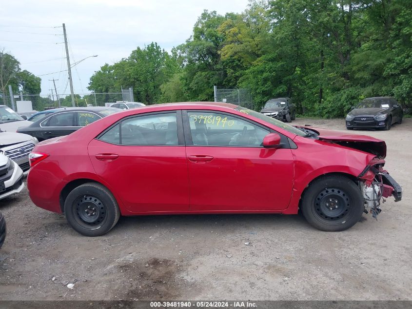 2015 Toyota Corolla Le VIN: 2T1BURHE4FC455711 Lot: 39481940