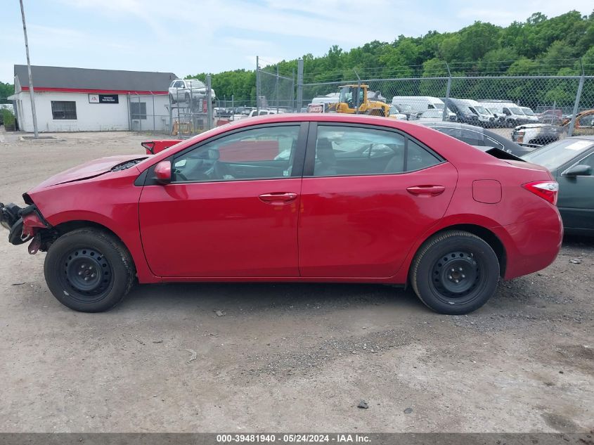 2015 Toyota Corolla Le VIN: 2T1BURHE4FC455711 Lot: 39481940