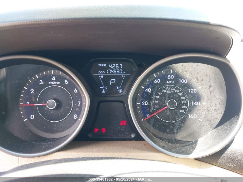 2013 Hyundai Elantra Limited VIN: 5NPDH4AE6DH280995 Lot: 39481962