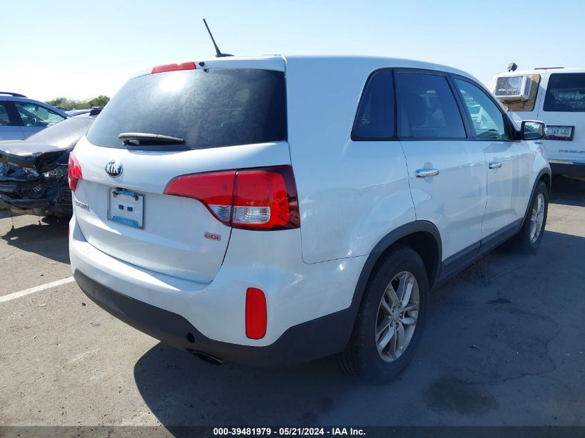 2015 Kia Sorento Lx VIN: 5XYKT3A69FG569842 Lot: 39481979