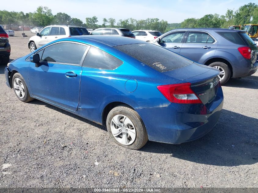 2013 Honda Civic Lx VIN: 2HGFG3B59DH525898 Lot: 39481983