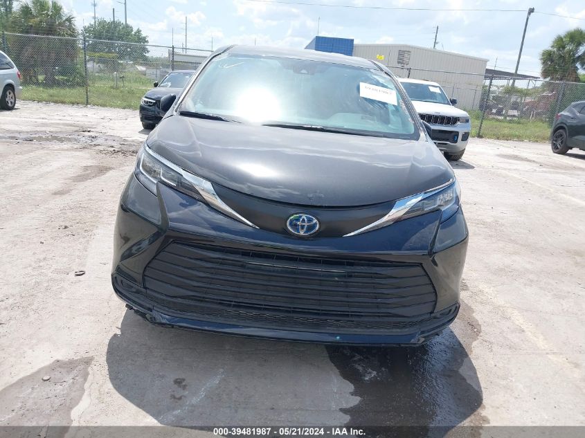 2022 Toyota Sienna Le VIN: 5TDKRKEC0NS117627 Lot: 39481987
