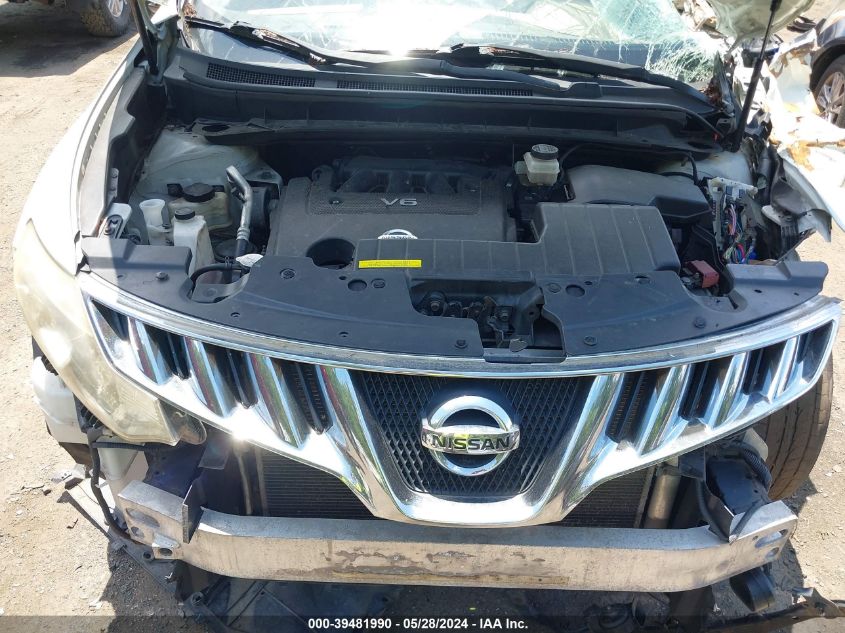 2009 Nissan Murano Sl VIN: JN8AZ18U79W020378 Lot: 39481990