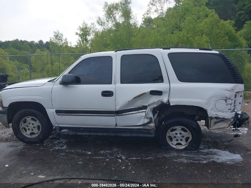 2005 Chevrolet Tahoe Ls VIN: 1GNEC13T85R203611 Lot: 39482026