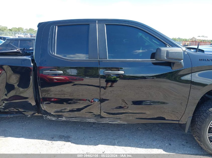 2021 Chevrolet Silverado 1500 2Wd Double Cab Standard Bed Custom VIN: 1GCRWBEK1MZ318089 Lot: 39482105