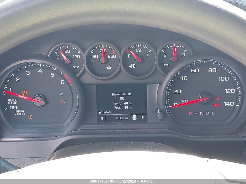 2021 Chevrolet Silverado 1500 2Wd Double Cab Standard Bed Custom VIN: 1GCRWBEK1MZ318089 Lot: 39482105