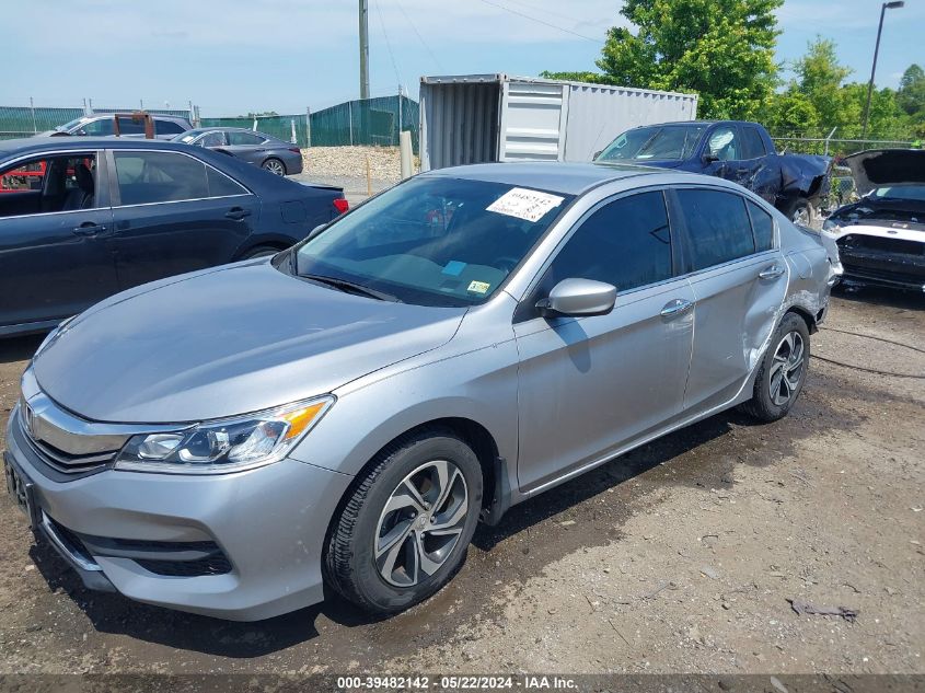 2016 Honda Accord Lx VIN: 1HGCR2F37GA010952 Lot: 39482142