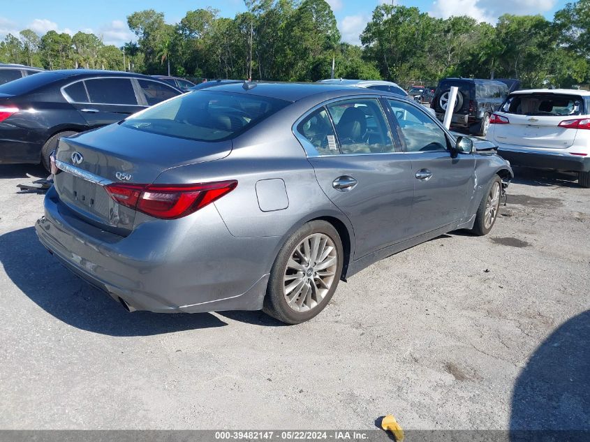 2019 Infiniti Q50 3.0T Luxe VIN: JN1EV7AP5KM511018 Lot: 39482147