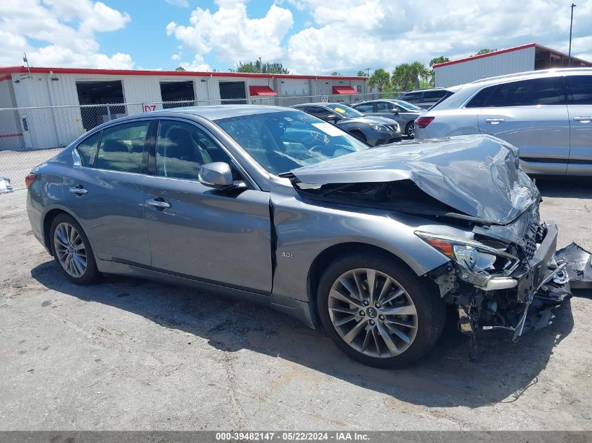 2019 Infiniti Q50 3.0T Luxe VIN: JN1EV7AP5KM511018 Lot: 39482147