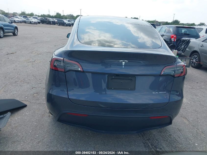 2023 Tesla Model Y Awd/Long Range Dual Motor All-Wheel Drive VIN: 7SAYGDEE4PA159092 Lot: 39482153