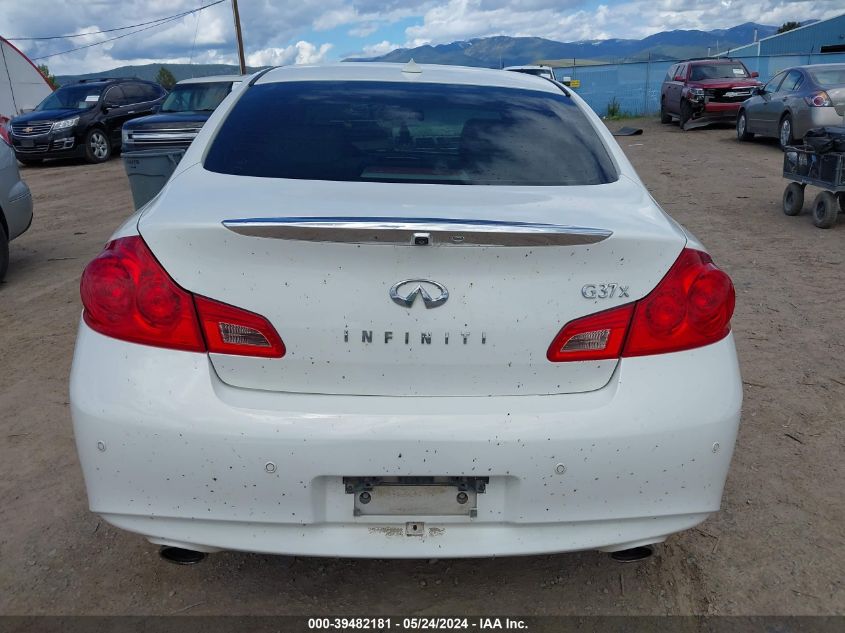 2013 Infiniti G37X VIN: JN1CV6AR6DM357926 Lot: 39482181