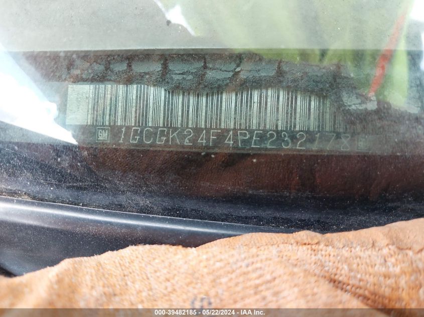 1993 Chevrolet Gmt-400 K2500 VIN: 1GCGK24F4PE232178 Lot: 39482185