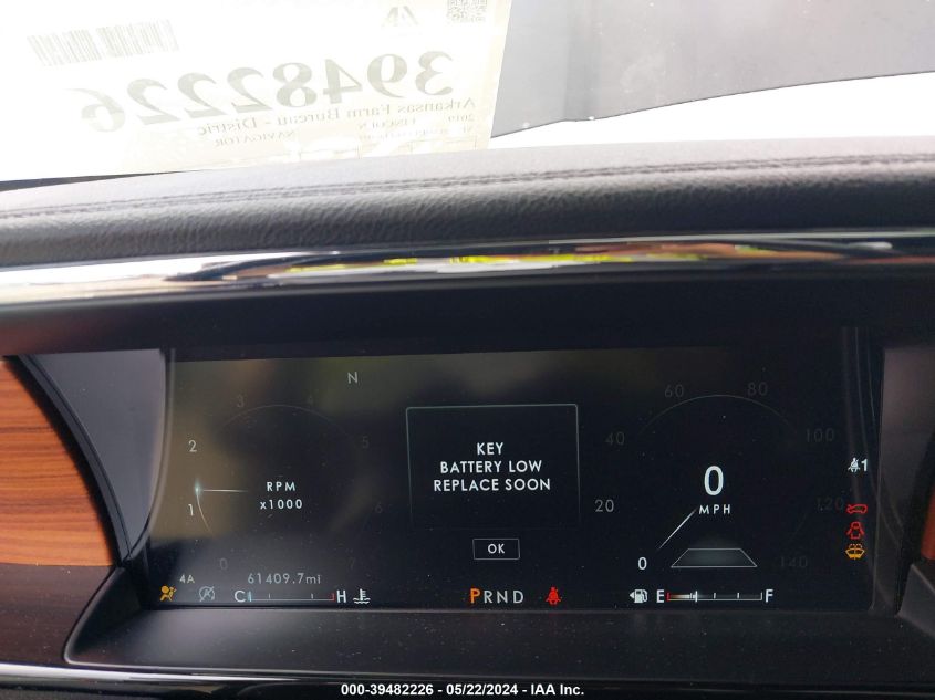 2019 Lincoln Navigator Reserve VIN: 5LMJJ2LTXKEL07077 Lot: 39482226