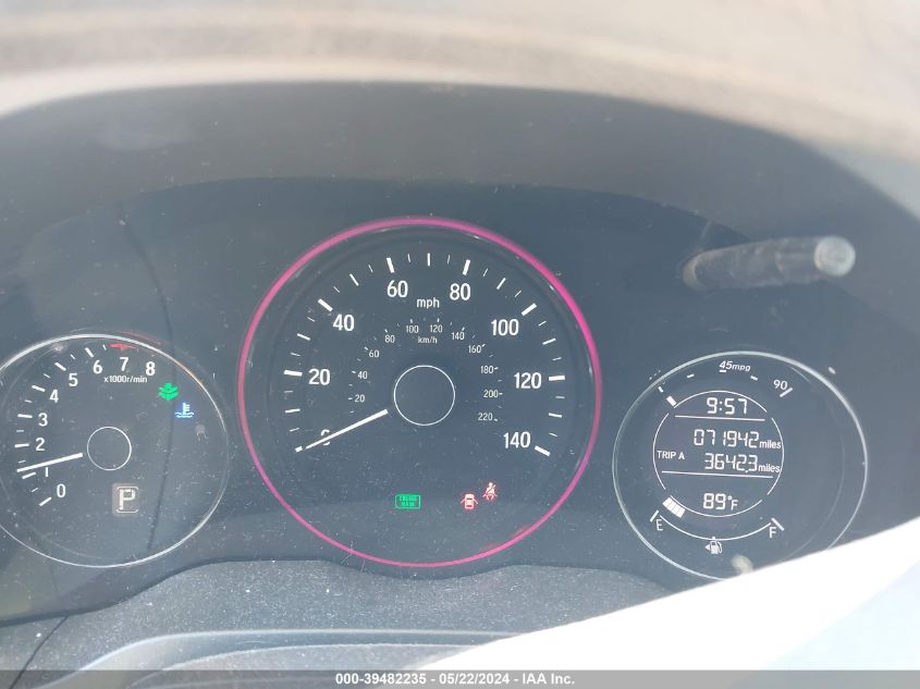 2017 Honda Hr-V Lx VIN: 3CZRU6H38HG703604 Lot: 39482235