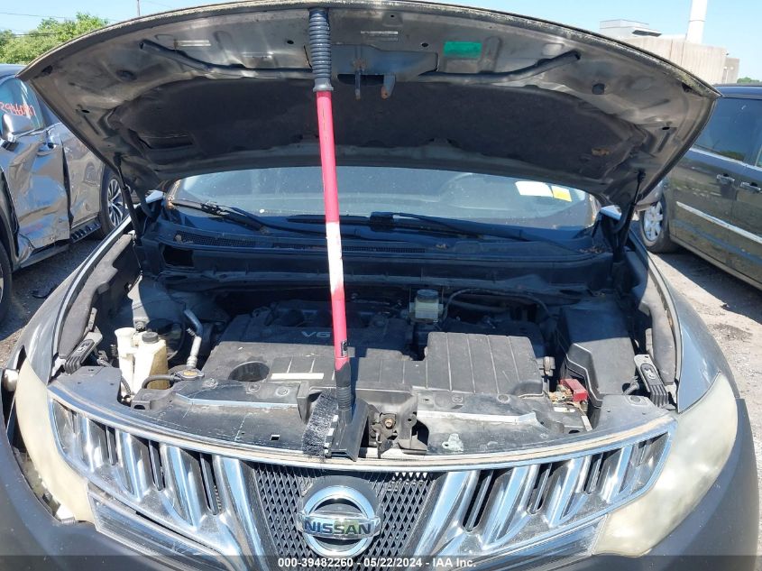 2009 Nissan Murano Sl VIN: JN8AZ18U39W102625 Lot: 39482260