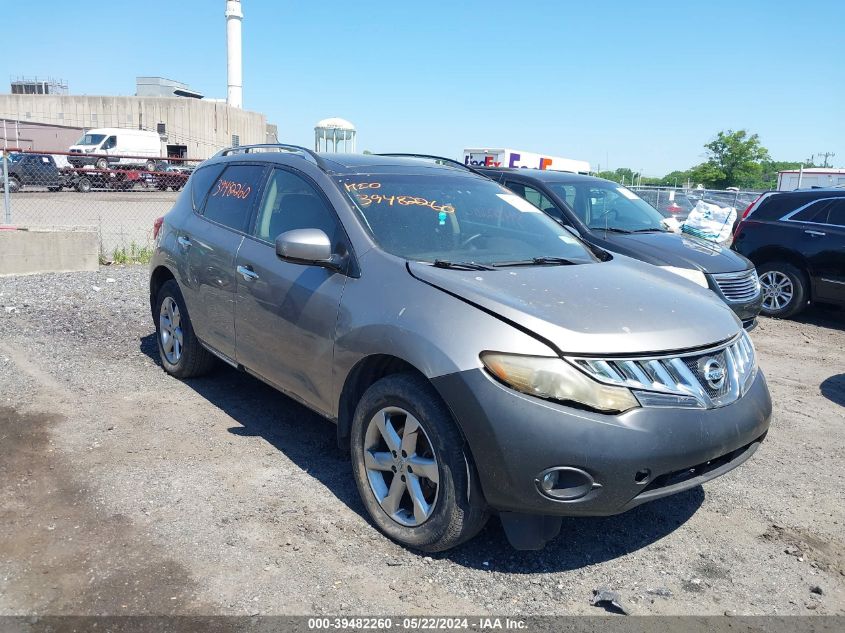 2009 Nissan Murano Sl VIN: JN8AZ18U39W102625 Lot: 39482260