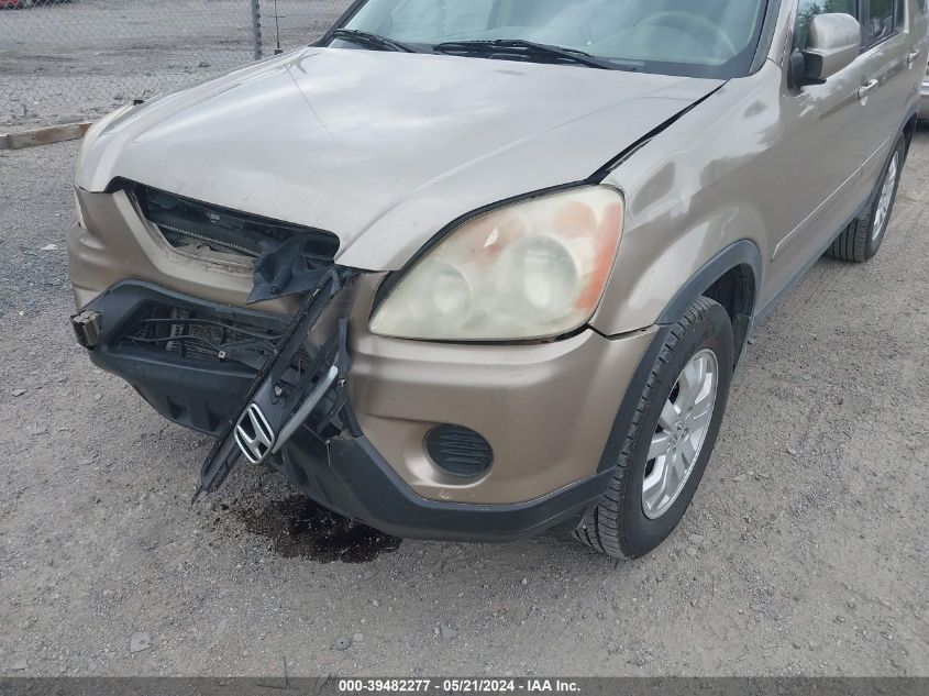 2005 Honda Cr-V Se VIN: SHSRD78905U333338 Lot: 39482277