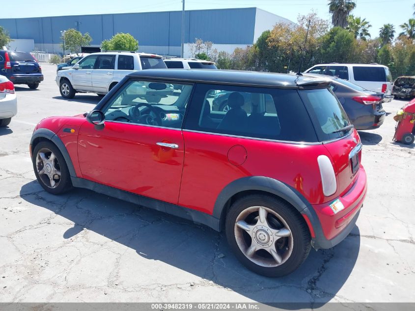 2003 Mini Cooper VIN: WMWRC33413TE14843 Lot: 39482319