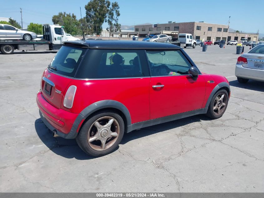 2003 Mini Cooper VIN: WMWRC33413TE14843 Lot: 39482319