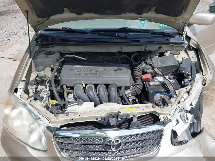 2008 Toyota Corolla Le VIN: 2T1BR32E78C927250 Lot: 39482329