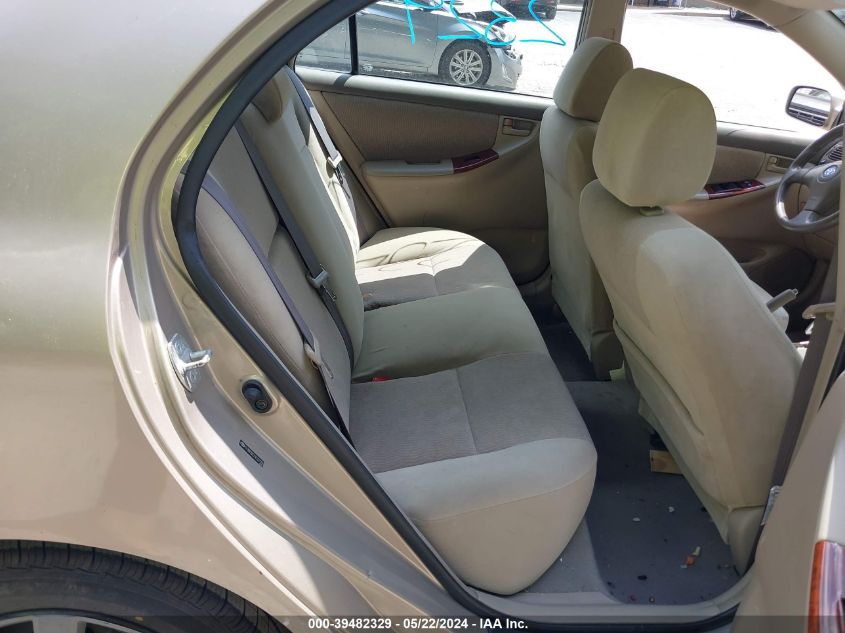 2008 Toyota Corolla Le VIN: 2T1BR32E78C927250 Lot: 39482329