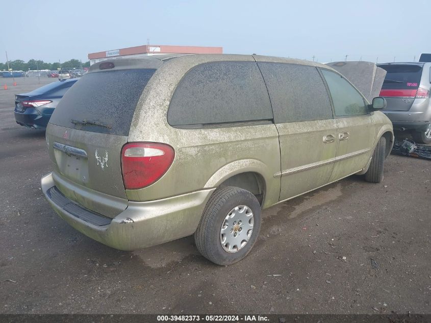 2002 Chrysler Town & Country Lx VIN: 2C8GP44352R722920 Lot: 39482373