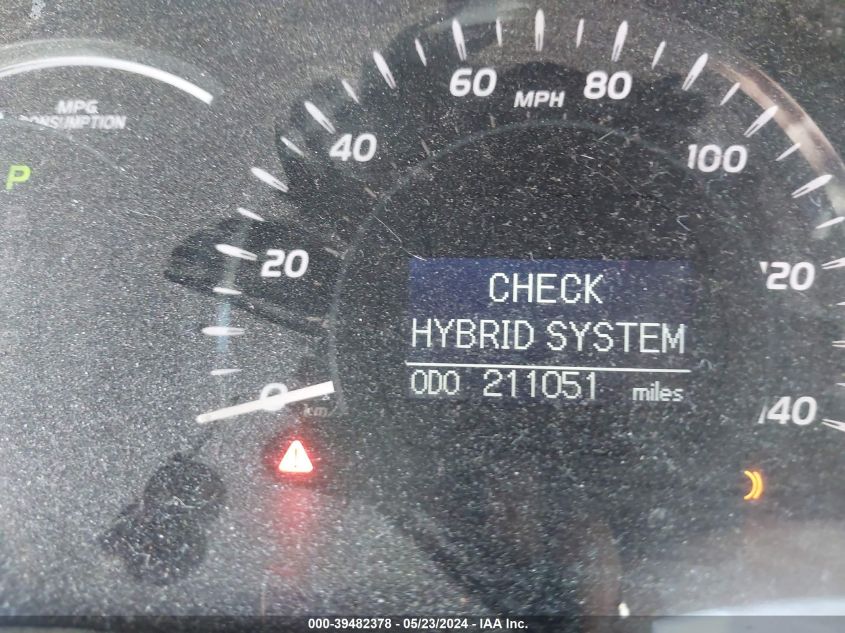 2007 Toyota Camry Hybrid VIN: 4T1BB46K97U006042 Lot: 39482378