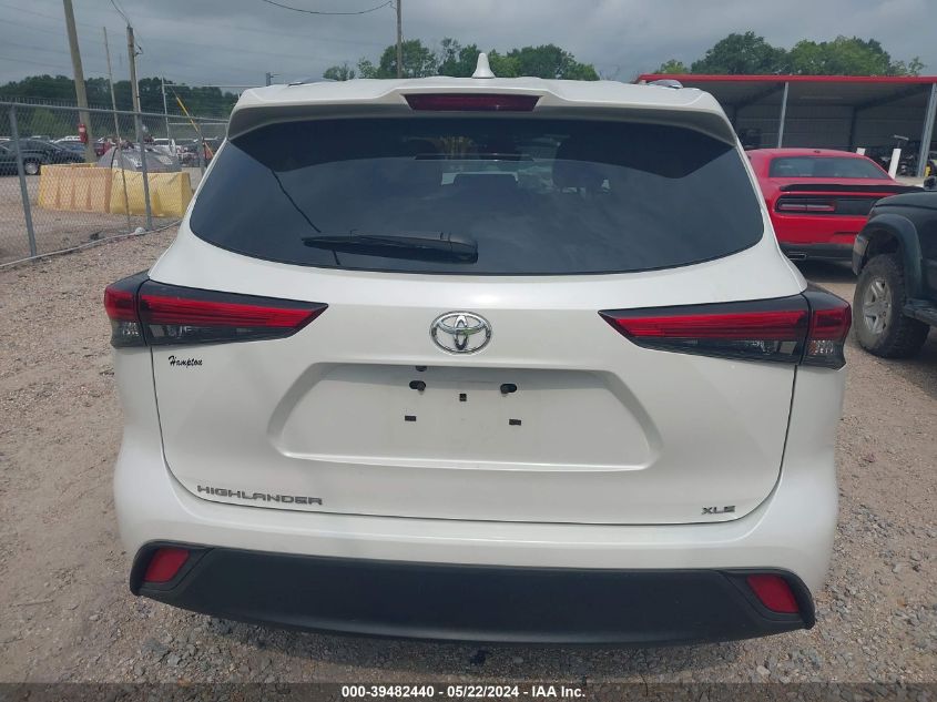 2021 Toyota Highlander Xle VIN: 5TDGZRAH1MS077976 Lot: 39482440