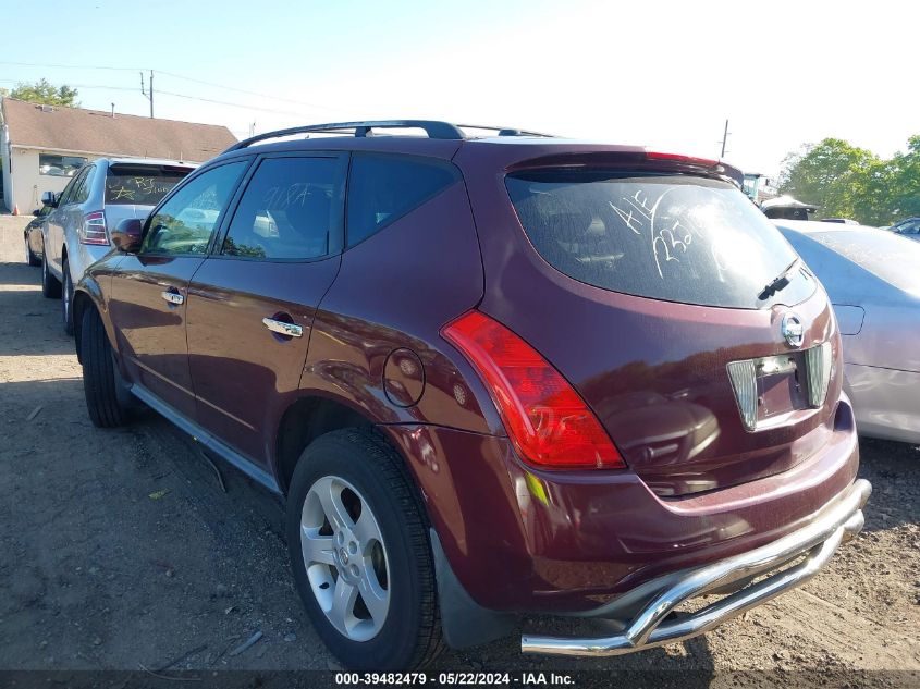 2005 Nissan Murano Sl/Se/S VIN: JN8AZ08W65W434709 Lot: 39482479