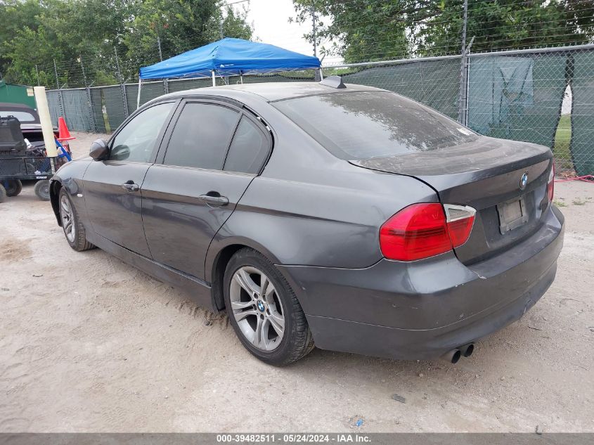 2008 BMW 328I VIN: WBAVA33508KX85936 Lot: 39482511