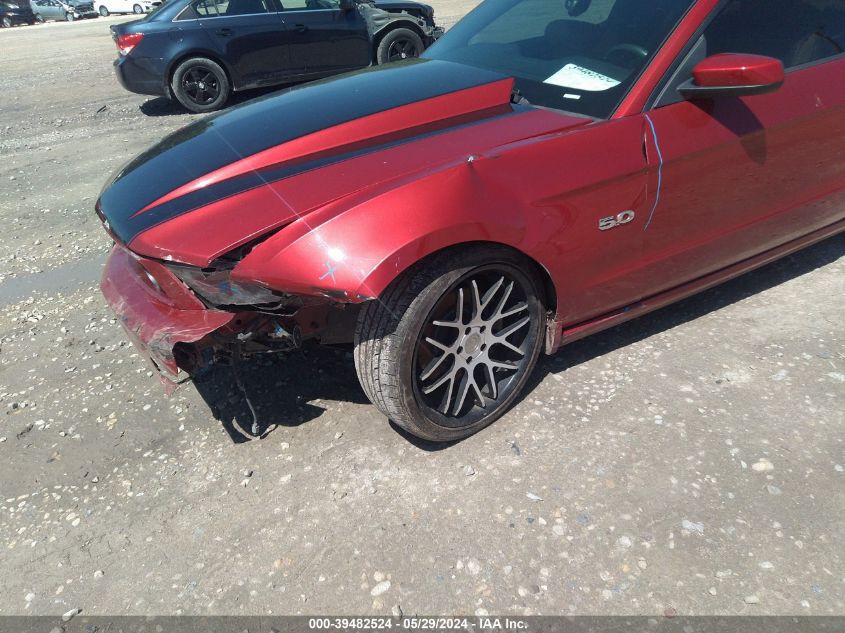 2012 Ford Mustang Gt Premium VIN: 1ZVBP8CF5C5227742 Lot: 39482524