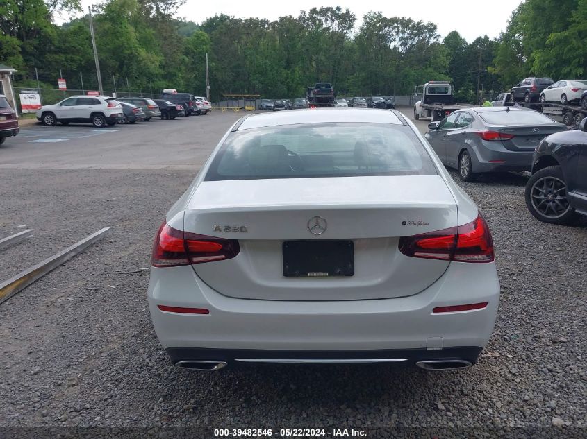 2020 Mercedes-Benz A 220 VIN: WDD3G4EB8LW039386 Lot: 39482546