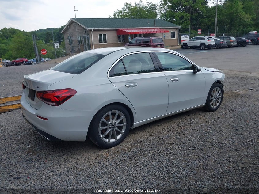 2020 Mercedes-Benz A 220 VIN: WDD3G4EB8LW039386 Lot: 39482546