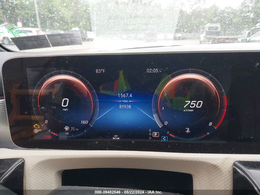 2020 Mercedes-Benz A 220 VIN: WDD3G4EB8LW039386 Lot: 39482546