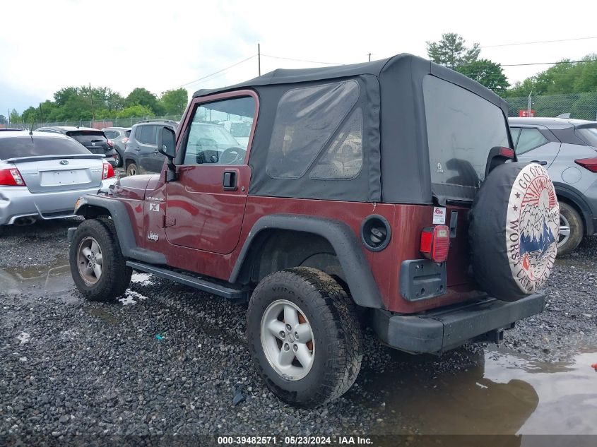 2002 Jeep Wrangler X VIN: 1J4FA39S32P713685 Lot: 39482571