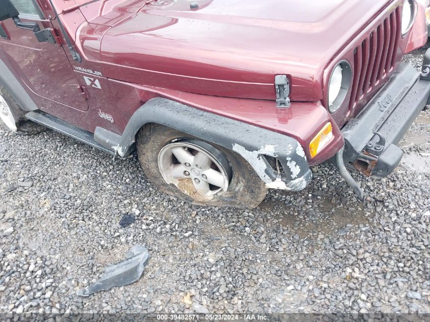 2002 Jeep Wrangler X VIN: 1J4FA39S32P713685 Lot: 39482571