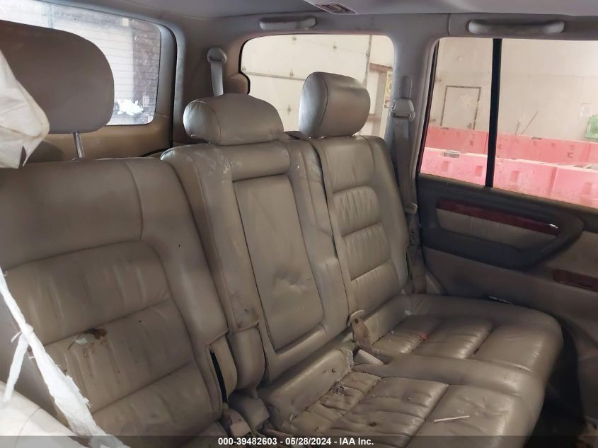 1999 Lexus Lx 470 VIN: JT6HT00W8X0034039 Lot: 39482603