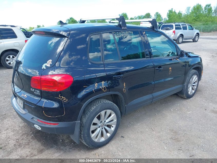 2014 Volkswagen Tiguan Se VIN: WVGBV3AX5EW524106 Lot: 39482679