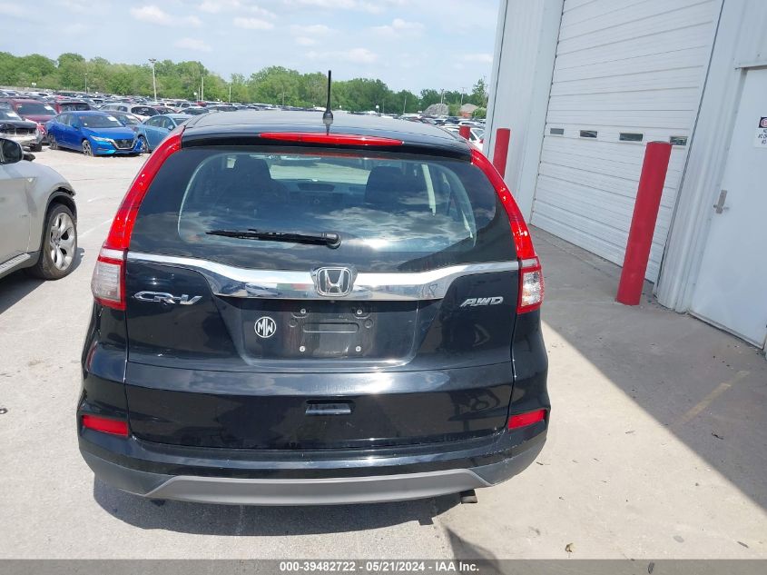 2015 Honda Cr-V Lx VIN: 5J6RM4H38FL116825 Lot: 39482722