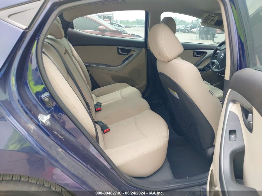 2014 Hyundai Elantra Se VIN: 5NPDH4AE3EH490424 Lot: 39482736