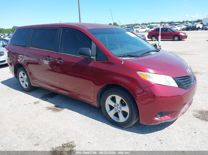 2012 Toyota Sienna Base 7 Passenger VIN: 5TDKA3DC4CS011497 Lot: 39482769