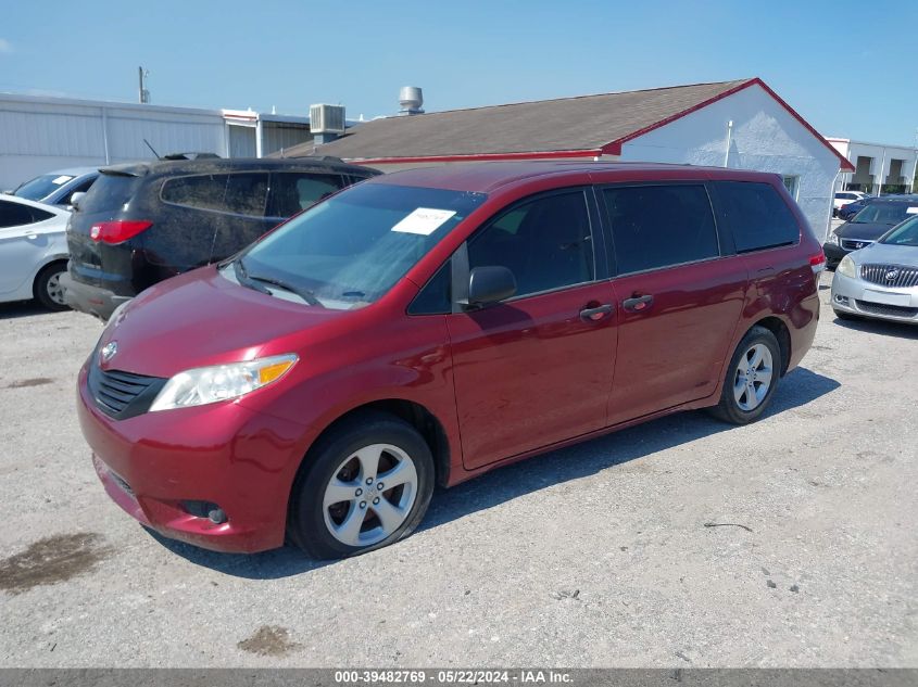 2012 Toyota Sienna Base 7 Passenger VIN: 5TDKA3DC4CS011497 Lot: 39482769