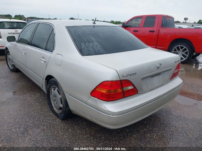 2002 Lexus Ls 430 VIN: JTHBN30F320080945 Lot: 39482783