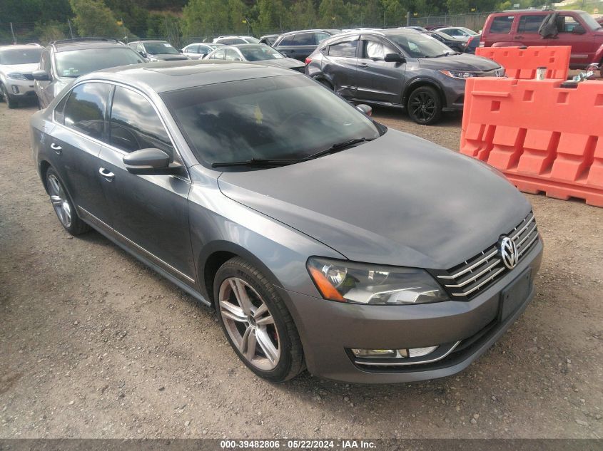 2013 Volkswagen Passat Sel VIN: 1VWCN7A39DC001844 Lot: 39482806