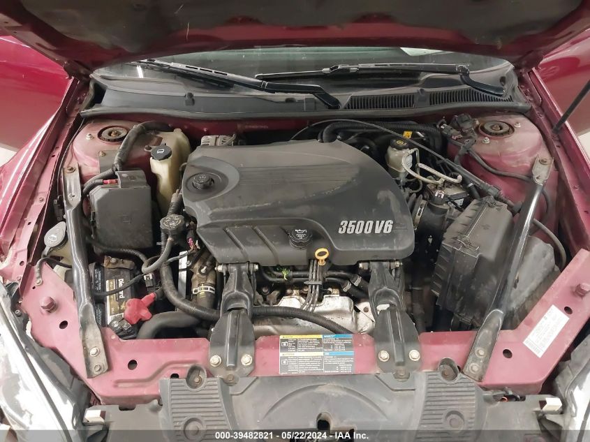 2008 Chevrolet Impala Lt VIN: 2G1WV58K681339157 Lot: 39482821