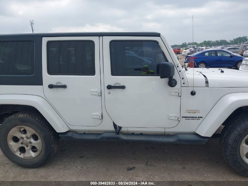 2014 Jeep Wrangler Unlimited Sahara VIN: 1C4BJWEG3EL205834 Lot: 39482833
