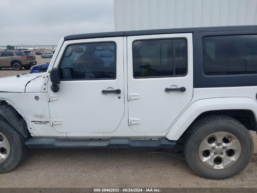 2014 Jeep Wrangler Unlimited Sahara VIN: 1C4BJWEG3EL205834 Lot: 39482833